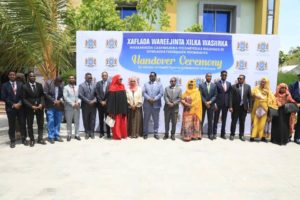 The handover ceremony for the minister of health-Somalia FGS.